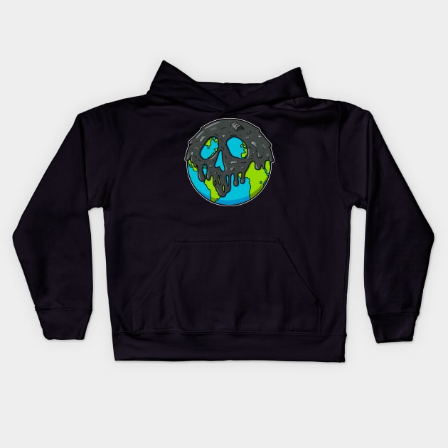 Poisoned Earth! Kids Hoodie by Raffiti